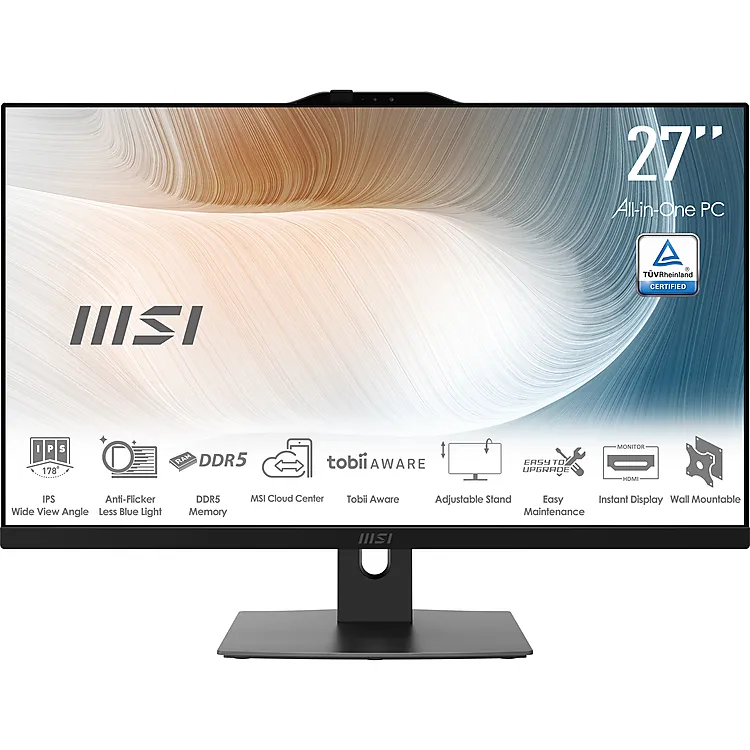 MSI Modern AM272P - 27" Full HD - Intel Core i5 120U - 8Go DDR5 - 512Go SSD
