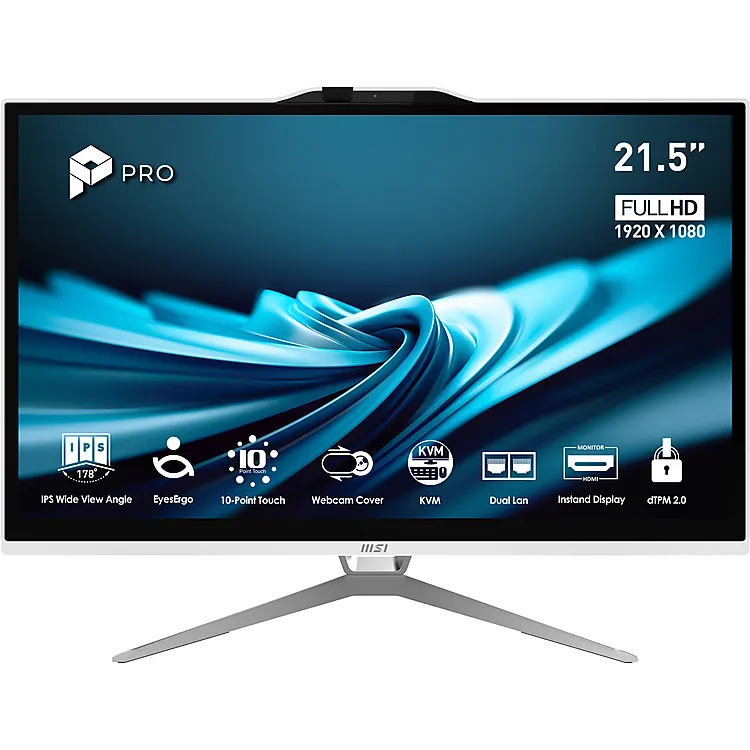 MSI Pro AP222T 14M-623EU - 21,5" - Pentium Gold G7400 - 8Go DDR4 - 128Go SSD