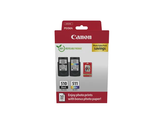 Cartouche Canon PG510 + CL511 Pack