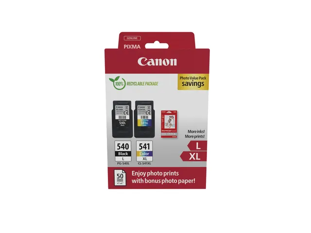 Cartouche Canon PG540L + CL541XL Pack