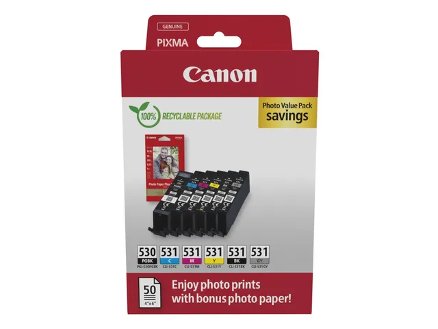 Cartouche Canon PGI530+CLI531 Pack