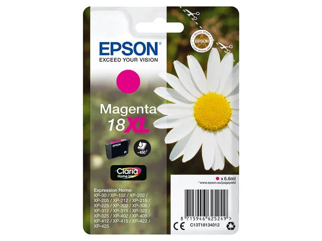 Cartouche Epson 18XL Magenta