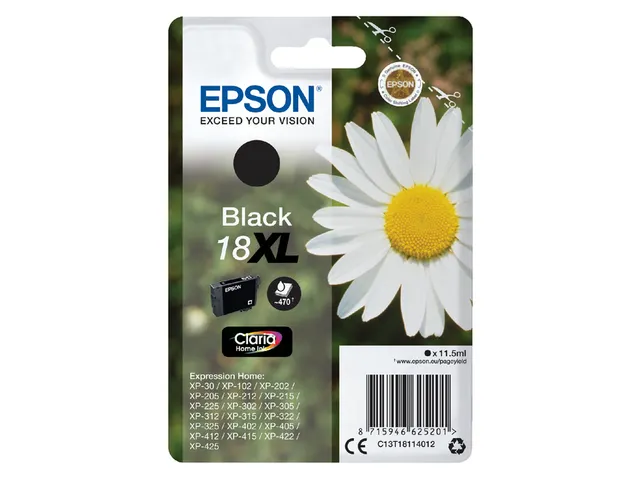 Cartouche Epson 18XL Noir