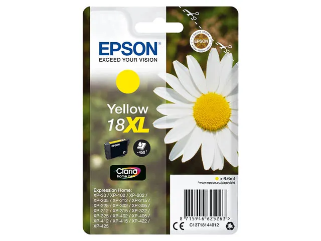 Cartouche Epson 18XL Yellow