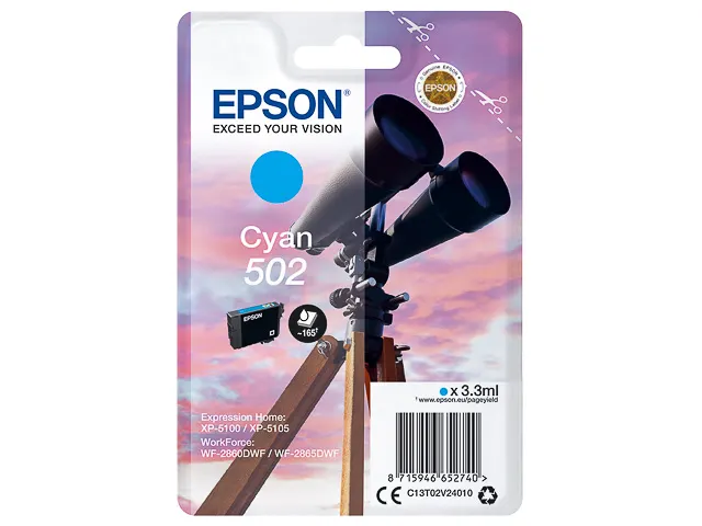 Cartouche Epson 502 Cyan