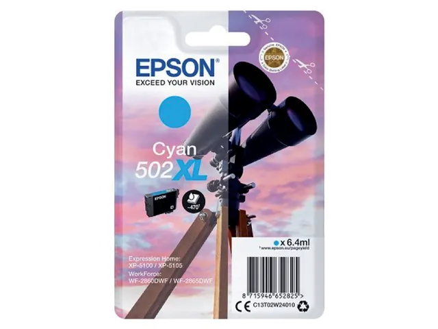 Cartouche Epson 502 Cyan XL