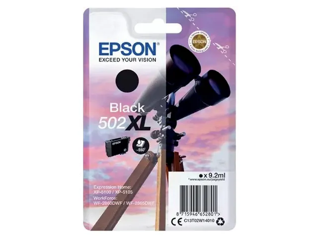 Cartouche Epson 502 Noir XL