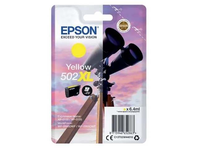 Cartouche Epson 502 Yellow XL