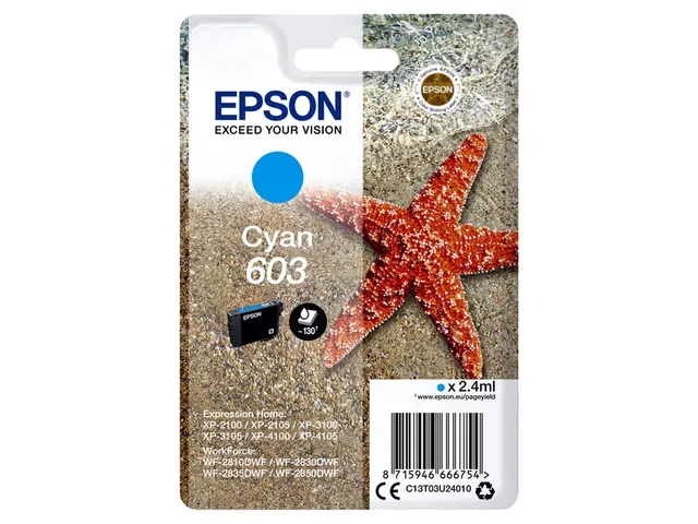 Cartouche Epson 603 Cyan