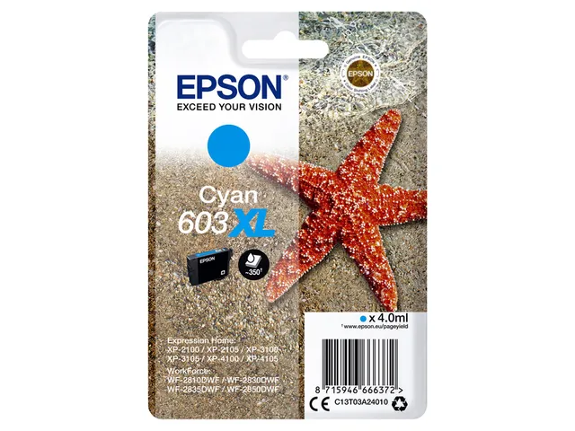 Cartouche Epson 603 Cyan XL