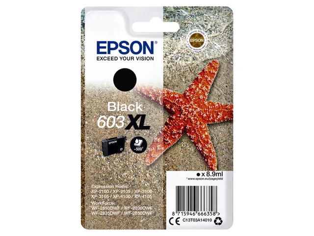 Cartouche Epson 603 Noir XL