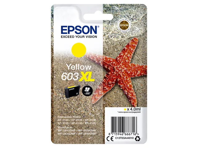 Cartouche Epson 603 Yellow XL