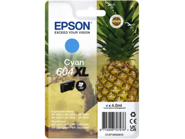 Cartouche Epson 604 Cyan XL