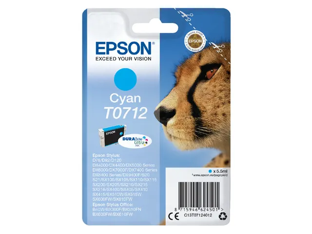 Cartouche Epson T0712 Cyan