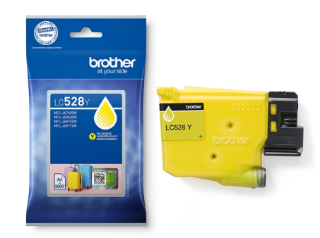 Cartouche d'encre Brother LC528BK jaune