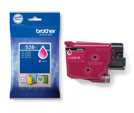 Cartouche d'encre Brother LC528BK magenta