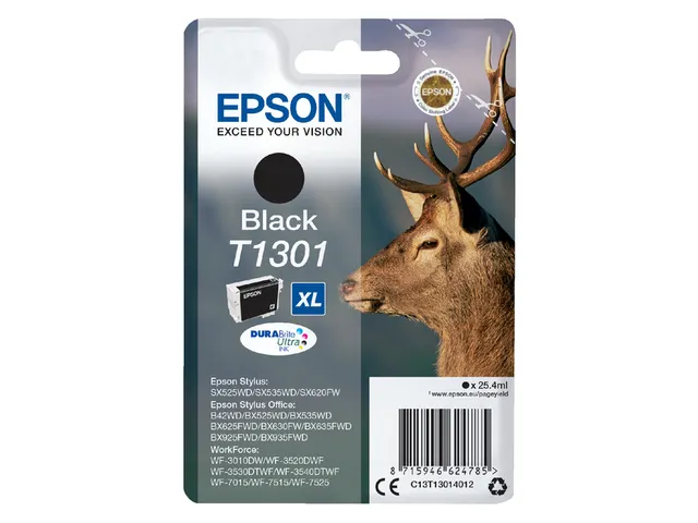 Cartouche d’encre Epson T1301 Noir XL