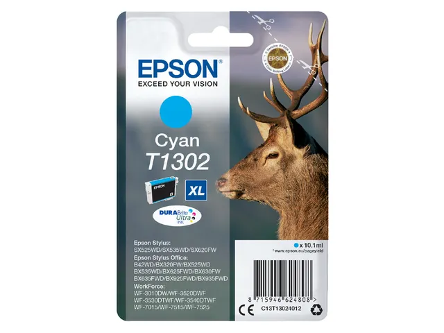 Cartouche d’encre Epson T1302 Cyan XL