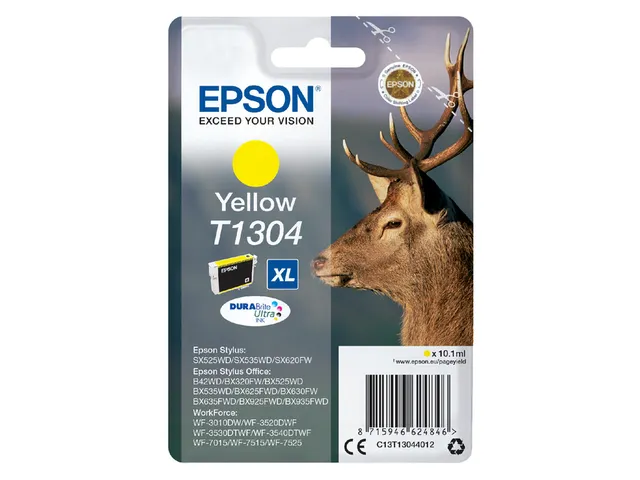 Cartouche d’encre Epson T1304 Jaune XL