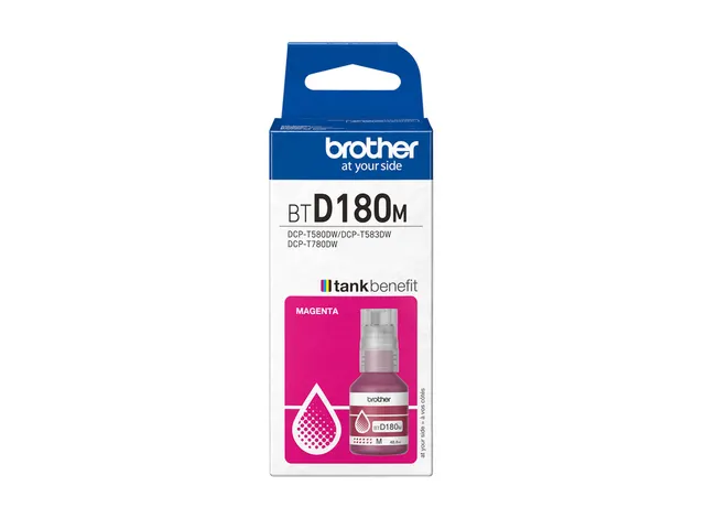 Recharge encre Brother BT-D180M rouge