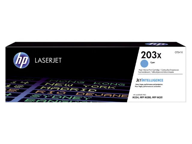 Toner HP CF541X 203X bleu HC